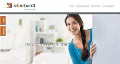 Desktop Screenshot of eberhardt-immobilienbau.de
